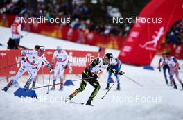 21.02.2015, Falun, Sweden (SWE): Calle Halfvarsson (SWE), Maurice Manificat (FRA), (l-r)  - FIS nordic world ski championships, cross-country, skiathlon men, Falun (SWE). www.nordicfocus.com. © NordicFocus. Every downloaded picture is fee-liable.
