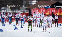 21.02.2015, Falun, Sweden (SWE): Jean Marc Gaillard (FRA), Lars Nelson (SWE), (l-r)  - FIS nordic world ski championships, cross-country, skiathlon men, Falun (SWE). www.nordicfocus.com. © NordicFocus. Every downloaded picture is fee-liable.