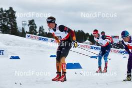 21.02.2015, Falun, Sweden (SWE): Jonas Dobler (GER), Maxim Vylegzhanin (RUS), (l-r)  - FIS nordic world ski championships, cross-country, skiathlon men, Falun (SWE). www.nordicfocus.com. © NordicFocus. Every downloaded picture is fee-liable.