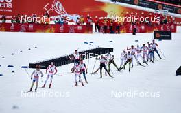 21.02.2015, Falun, Sweden (SWE): the top group lapping - FIS nordic world ski championships, cross-country, skiathlon men, Falun (SWE). www.nordicfocus.com. © NordicFocus. Every downloaded picture is fee-liable.