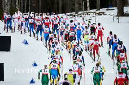 21.02.2015, Falun, Sweden (SWE):  the ladies' start - FIS nordic world ski championships, cross-country, skiathlon women, Falun (SWE). www.nordicfocus.com. © NordicFocus. Every downloaded picture is fee-liable.