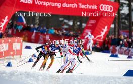 22.02.2015, Falun, Sweden (SWE): Tim Tscharnke (GER), Petter Northug (NOR), (l-r)  - FIS nordic world ski championships, cross-country, team sprint, Falun (SWE). www.nordicfocus.com. © NordicFocus. Every downloaded picture is fee-liable.