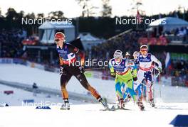 22.02.2015, Falun, Sweden (SWE): Denise Herrmann (GER), Nika Razinger (SLO), (l-r)  - FIS nordic world ski championships, cross-country, team sprint, Falun (SWE). www.nordicfocus.com. © NordicFocus. Every downloaded picture is fee-liable.