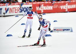 22.02.2015, Falun, Sweden (SWE): Calle Halfvarsson (SWE), Teodor Peterson (SWE), (l-r)  - FIS nordic world ski championships, cross-country, team sprint, Falun (SWE). www.nordicfocus.com. © NordicFocus. Every downloaded picture is fee-liable.