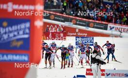22.02.2015, Falun, Sweden (SWE): handover zone - FIS nordic world ski championships, cross-country, team sprint, Falun (SWE). www.nordicfocus.com. © NordicFocus. Every downloaded picture is fee-liable.