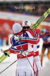 22.02.2015, Falun, Sweden (SWE): Finn Haagen Krogh (NOR), Petter Northug (NOR), (l-r)  - FIS nordic world ski championships, cross-country, team sprint, Falun (SWE). www.nordicfocus.com. © NordicFocus. Every downloaded picture is fee-liable.