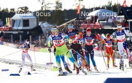 22.02.2015, Falun, Sweden (SWE): Katja Visnar (SLO), Nicole Fessel (GER), Anastasia Dotsenko (RUS), (l-r)  - FIS nordic world ski championships, cross-country, team sprint, Falun (SWE). www.nordicfocus.com. © NordicFocus. Every downloaded picture is fee-liable.