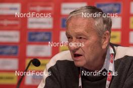 18.02.2015, Falun, Sweden (SWE): Gian Franco Kasper (FIS), FIS president - FIS nordic world ski championships, cross-country, training, Falun (SWE). www.nordicfocus.com. © NordicFocus. Every downloaded picture is fee-liable.