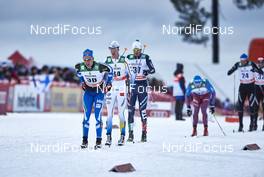 29.11.2015, Ruka, Finland (FIN): Iivo Niskanen (FIN), Simon Andersson (SWE), Dietmar Noeckler (ITA), (l-r)  - FIS world cup cross-country, 15km men, Ruka (FIN). www.nordicfocus.com. © Felgenhauer/NordicFocus. Every downloaded picture is fee-liable.