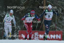 29.11.2015, Ruka, Finland (FIN): Martin Johansson (SWE), Didrik Toenseth (NOR), Francesco De Fabiani (ITA), (l-r)  - FIS world cup cross-country, 15km men, Ruka (FIN). www.nordicfocus.com. © Modica/NordicFocus. Every downloaded picture is fee-liable.