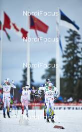 29.11.2015, Ruka, Finland (FIN): Martin Johansson (SWE), Andrew Musgrave (GBR), Daniel Richardsson (SWE), (l-r)  - FIS world cup cross-country, 15km men, Ruka (FIN). www.nordicfocus.com. © Felgenhauer/NordicFocus. Every downloaded picture is fee-liable.