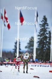 29.11.2015, Ruka, Finland (FIN): Ivan Babikov (CAN), Sebastian Eisenlauer (GER), (l-r)  - FIS world cup cross-country, 15km men, Ruka (FIN). www.nordicfocus.com. © Felgenhauer/NordicFocus. Every downloaded picture is fee-liable.