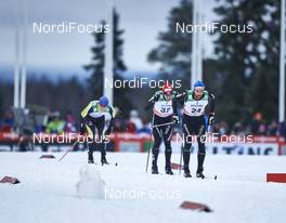 29.11.2015, Ruka, Finland (FIN): Jonas Baumann (SUI), Curdin Perl (SUI), (l-r)  - FIS world cup cross-country, 15km men, Ruka (FIN). www.nordicfocus.com. © Felgenhauer/NordicFocus. Every downloaded picture is fee-liable.