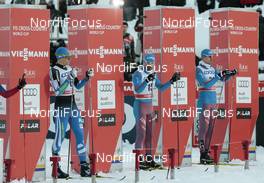 27.11.2015, Ruka, Finland (FIN): Athletes standing beside start line   - FIS world cup cross-country, individual sprint, Ruka (FIN). www.nordicfocus.com. © Modica/NordicFocus. Every downloaded picture is fee-liable.