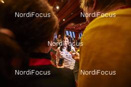 26.11.2015, Ruka, Finland (FIN): Fischer press conference, Charlotte Kalla (SWE)  - FIS world cup cross-country, training, Ruka (FIN). www.nordicfocus.com. © Felgenhauer/NordicFocus. Every downloaded picture is fee-liable.