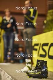 26.11.2015, Ruka, Finland (FIN): Fischer press conference, Fischer boots in front   - FIS world cup cross-country, training, Ruka (FIN). www.nordicfocus.com. © Felgenhauer/NordicFocus. Every downloaded picture is fee-liable.