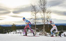 06.12.2015, Lillehammer, Norway (NOR): Alexander Legkov (RUS), Martin Johansson (SWE), (l-r)  - FIS world cup cross-country, 4x10km men, Lillehammer (NOR). www.nordicfocus.com. © Felgenhauer/NordicFocus. Every downloaded picture is fee-liable.