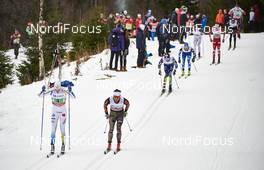 06.12.2015, Lillehammer, Norway (NOR): Simon Andersson (SWE), Jonas Dobler (GER), (l-r)  - FIS world cup cross-country, 4x10km men, Lillehammer (NOR). www.nordicfocus.com. © Felgenhauer/NordicFocus. Every downloaded picture is fee-liable.