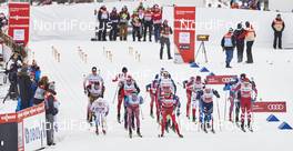 06.12.2015, Lillehammer, Norway (NOR): the men's start   - FIS world cup cross-country, 4x10km men, Lillehammer (NOR). www.nordicfocus.com. © Felgenhauer/NordicFocus. Every downloaded picture is fee-liable.