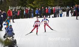 06.12.2015, Lillehammer, Norway (NOR): Martin Johnsrud Sundby (NOR), Simen  Andreas Sveen (NOR), (l-r)  - FIS world cup cross-country, 4x10km men, Lillehammer (NOR). www.nordicfocus.com. © Felgenhauer/NordicFocus. Every downloaded picture is fee-liable.