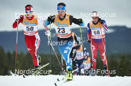 05.12.2015, Lillehammer, Norway (NOR): Akira Lenting (JPN), Sami Jauhojaervi (FIN), Gjoeran Tefre (NOR), (l-r)  - FIS world cup cross-country, skiathlon men, Lillehammer (NOR). www.nordicfocus.com. © Felgenhauer/NordicFocus. Every downloaded picture is fee-liable.