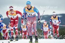 05.12.2015, Lillehammer, Norway (NOR): Alex Harvey (CAN), Sergey Turyshev (RUS), (l-r)  - FIS world cup cross-country, skiathlon men, Lillehammer (NOR). www.nordicfocus.com. © Felgenhauer/NordicFocus. Every downloaded picture is fee-liable.