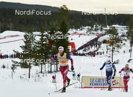05.12.2015, Lillehammer, Norway (NOR): Martin Johnsrud Sundby (NOR), Francesco De Fabiani (ITA), Niklas Dyrhaug (NOR), (l-r)  - FIS world cup cross-country, skiathlon men, Lillehammer (NOR). www.nordicfocus.com. © Felgenhauer/NordicFocus. Every downloaded picture is fee-liable.