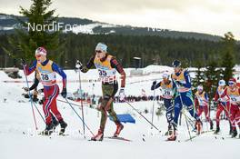 05.12.2015, Lillehammer, Norway (NOR): Magne Haga (NOR), Tim Tscharnke (GER), Roland Clara (ITA), (l-r)  - FIS world cup cross-country, skiathlon men, Lillehammer (NOR). www.nordicfocus.com. © Felgenhauer/NordicFocus. Every downloaded picture is fee-liable.