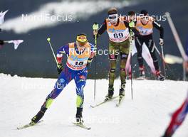 05.12.2015, Lillehammer, Norway (NOR): Adrien Backscheider (FRA), Sebastian Eisenlauer (GER), (l-r)  - FIS world cup cross-country, skiathlon men, Lillehammer (NOR). www.nordicfocus.com. © Felgenhauer/NordicFocus. Every downloaded picture is fee-liable.