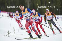 05.12.2015, Lillehammer, Norway (NOR): Petter Northug (NOR), Anders Gloeersen (NOR), (l-r)  - FIS world cup cross-country, skiathlon men, Lillehammer (NOR). www.nordicfocus.com. © Felgenhauer/NordicFocus. Every downloaded picture is fee-liable.
