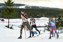 05.12.2015, Lillehammer, Norway (NOR): Andreas Katz (GER), Dario Cologna (SUI), Andrey Larkov (RUS), (l-r)  - FIS world cup cross-country, skiathlon men, Lillehammer (NOR). www.nordicfocus.com. © Felgenhauer/NordicFocus. Every downloaded picture is fee-liable.
