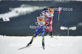 05.12.2015, Lillehammer, Norway (NOR): Maurice Manificat (FRA), Petter Northug (NOR), (l-r)  - FIS world cup cross-country, skiathlon men, Lillehammer (NOR). www.nordicfocus.com. © Felgenhauer/NordicFocus. Every downloaded picture is fee-liable.