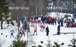 05.12.2015, Lillehammer, Norway (NOR): athletes in the uphill   - FIS world cup cross-country, skiathlon men, Lillehammer (NOR). www.nordicfocus.com. © Felgenhauer/NordicFocus. Every downloaded picture is fee-liable.