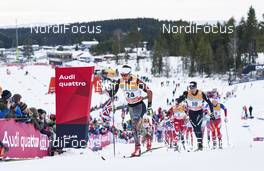 05.12.2015, Lillehammer, Norway (NOR): Jonas Dobler (GER), Dario Cologna (SUI), (l-r)  - FIS world cup cross-country, skiathlon men, Lillehammer (NOR). www.nordicfocus.com. © Felgenhauer/NordicFocus. Every downloaded picture is fee-liable.