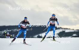 05.12.2015, Lillehammer, Norway (NOR): Krista Parmakoski (FIN), Anne Kylloenen (FIN), (l-r)  - FIS world cup cross-country, skiathlon women, Lillehammer (NOR). www.nordicfocus.com. © Felgenhauer/NordicFocus. Every downloaded picture is fee-liable.