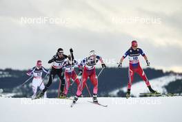 05.12.2015, Lillehammer, Norway (NOR): Nathalie Von Siebenthal (SUI), Ingvild Flugstad Oestberg (NOR), Kari Oeyre Slind (NOR), (l-r)  - FIS world cup cross-country, skiathlon women, Lillehammer (NOR). www.nordicfocus.com. © Felgenhauer/NordicFocus. Every downloaded picture is fee-liable.