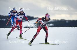 05.12.2015, Lillehammer, Norway (NOR): Maiken Caspersen Falla (NOR), Teresa Stadlober (AUT), (l-r)  - FIS world cup cross-country, skiathlon women, Lillehammer (NOR). www.nordicfocus.com. © Felgenhauer/NordicFocus. Every downloaded picture is fee-liable.
