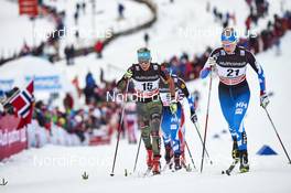 05.12.2015, Lillehammer, Norway (NOR): Stefanie Boehler (GER), Anne Kylloenen (FIN), (l-r)  - FIS world cup cross-country, skiathlon women, Lillehammer (NOR). www.nordicfocus.com. © Felgenhauer/NordicFocus. Every downloaded picture is fee-liable.