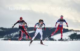 05.12.2015, Lillehammer, Norway (NOR): Justyna Kowalczyk (POL), Caitlin Gregg (USA), Kathrine Rolsted Harsem (NOR), (l-r)  - FIS world cup cross-country, skiathlon women, Lillehammer (NOR). www.nordicfocus.com. © Felgenhauer/NordicFocus. Every downloaded picture is fee-liable.