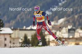 12.12.2015, Davos, Switzerland (SUI): Therese Johaug (NOR) - FIS world cup cross-country, 15km women, Davos (SUI). www.nordicfocus.com. © Felgenhauer/NordicFocus. Every downloaded picture is fee-liable.