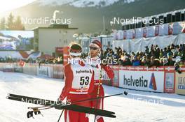 12.12.2015, Davos, Switzerland (SUI): Michael Somppi (CAN), Graeme Killick (CAN), (l-r)  - FIS world cup cross-country, 30km men, Davos (SUI). www.nordicfocus.com. © Felgenhauer/NordicFocus. Every downloaded picture is fee-liable.