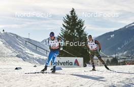 12.12.2015, Davos, Switzerland (SUI): Matti Heikkinen (FIN), Thomas Bing (GER), (l-r)  - FIS world cup cross-country, 30km men, Davos (SUI). www.nordicfocus.com. © Felgenhauer/NordicFocus. Every downloaded picture is fee-liable.