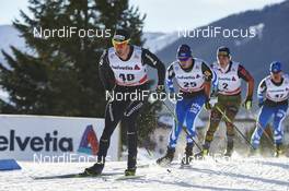 12.12.2015, Davos, Switzerland (SUI): Dario Cologna (SUI), Matti Heikkinen (FIN), Thomas Bing (GER), (l-r)  - FIS world cup cross-country, 30km men, Davos (SUI). www.nordicfocus.com. © Felgenhauer/NordicFocus. Every downloaded picture is fee-liable.