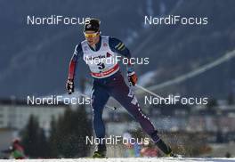 12.12.2015, Davos, Switzerland (SUI): Kris Freeman (USA) - FIS world cup cross-country, 30km men, Davos (SUI). www.nordicfocus.com. © Felgenhauer/NordicFocus. Every downloaded picture is fee-liable.