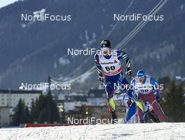 12.12.2015, Davos, Switzerland (SUI): Maurice Manificat (FRA), Alexander Legkov (RUS), (l-r)  - FIS world cup cross-country, 30km men, Davos (SUI). www.nordicfocus.com. © Felgenhauer/NordicFocus. Every downloaded picture is fee-liable.