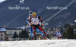 12.12.2015, Davos, Switzerland (SUI): Ville Nousiainen (FIN), Bernhard Tritscher (AUT), (l-r)  - FIS world cup cross-country, 30km men, Davos (SUI). www.nordicfocus.com. © Felgenhauer/NordicFocus. Every downloaded picture is fee-liable.