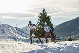 12.12.2015, Davos, Switzerland (SUI): Andreas Katz (GER), Alexander Legkov (RUS), (l-r)  - FIS world cup cross-country, 30km men, Davos (SUI). www.nordicfocus.com. © Felgenhauer/NordicFocus. Every downloaded picture is fee-liable.