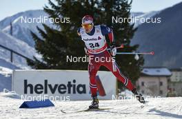 12.12.2015, Davos, Switzerland (SUI): Sjur Roethe (NOR) - FIS world cup cross-country, 30km men, Davos (SUI). www.nordicfocus.com. © Felgenhauer/NordicFocus. Every downloaded picture is fee-liable.
