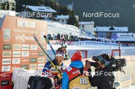 12.12.2015, Davos, Switzerland (SUI): Martin Johnsrud Sundby (NOR), FIS interview   - FIS world cup cross-country, 30km men, Davos (SUI). www.nordicfocus.com. © Felgenhauer/NordicFocus. Every downloaded picture is fee-liable.