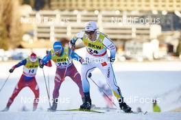 13.12.2015, Davos, Switzerland (SUI): Alexey Petukhov (RUS), Calle Halfvarsson (SWE), (l-r)  - FIS world cup cross-country, individual sprint, Davos (SUI). www.nordicfocus.com. © Felgenhauer/NordicFocus. Every downloaded picture is fee-liable.